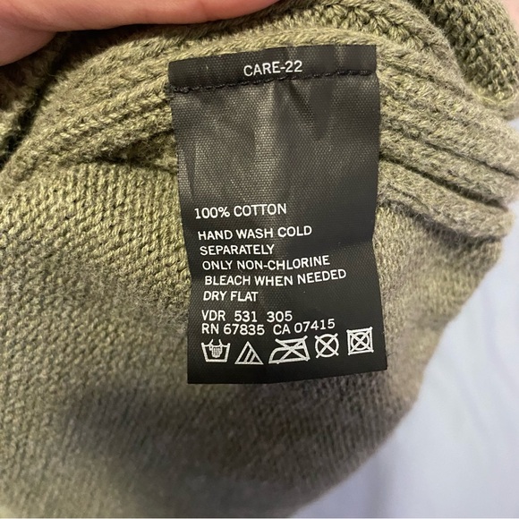 Nautica Men's Green Crewneck Sweater 100% Cotton - Picture 9 of 9